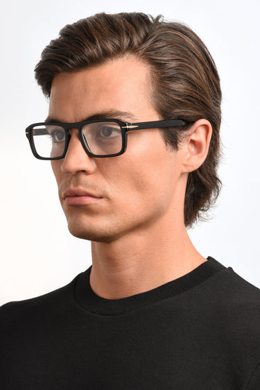 Designer Men David Beckham Eyeglasses: 7054 - Black- SpecSMART Eye Clinic (Diagonal Face View)